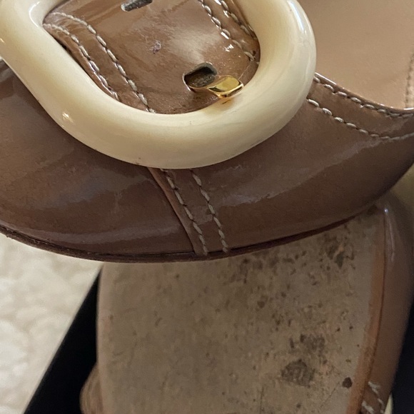 Prada slip on shoes beige/brown color size 6 - Picture 2 of 10